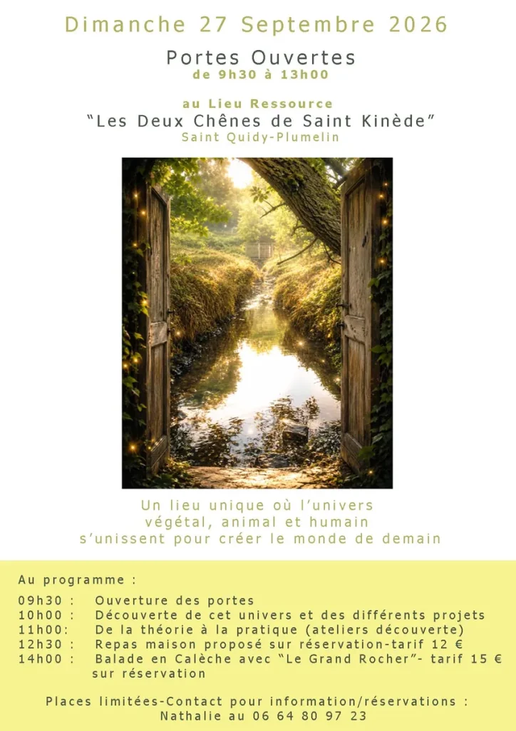 Portes ouvertes - Dimanche 27 Septembre 2026